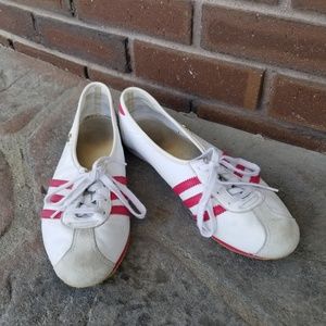 Red & White slip-on Adidas